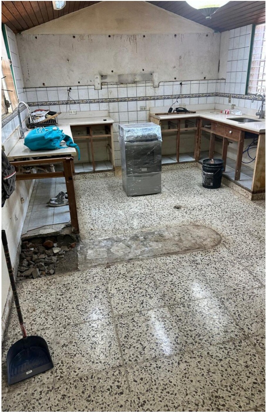 Demolition in progress, image 1